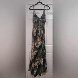 Fashion Nova Tropical Maxi with Peephole